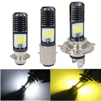 Передний свет фар мотоцикла H4 BA20D PX15D 3030 24smd высокомощный светодиодный свет мотоцикла