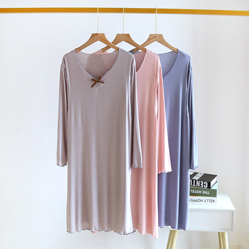 Factory wholesale new summer modal pajama set for postpartum breastfeeding mother, one piece drop shipping