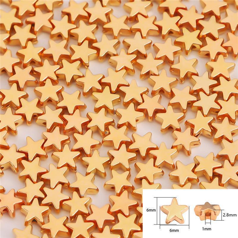 1 Set Plastic Star Heart Shape Flower DIY Jewelry Accessories Beads display picture 6