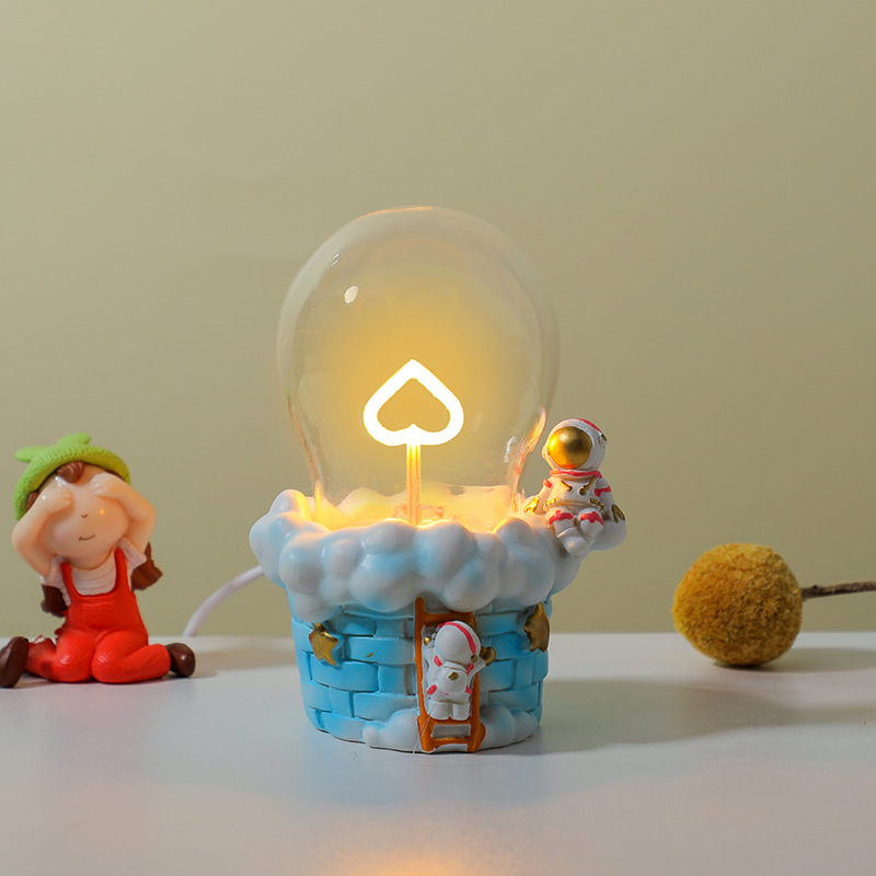 Lámpara de noche lámpara luminosa base de resina creativa para gatos adornos de animales decoración de escritorio exhibición artesanía regalos
