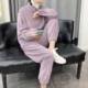 2023 New Pajamas Women's Autumn and Winter Coral Fleece fleece-lined Thickened Warm Home Wear Korean Casual suit