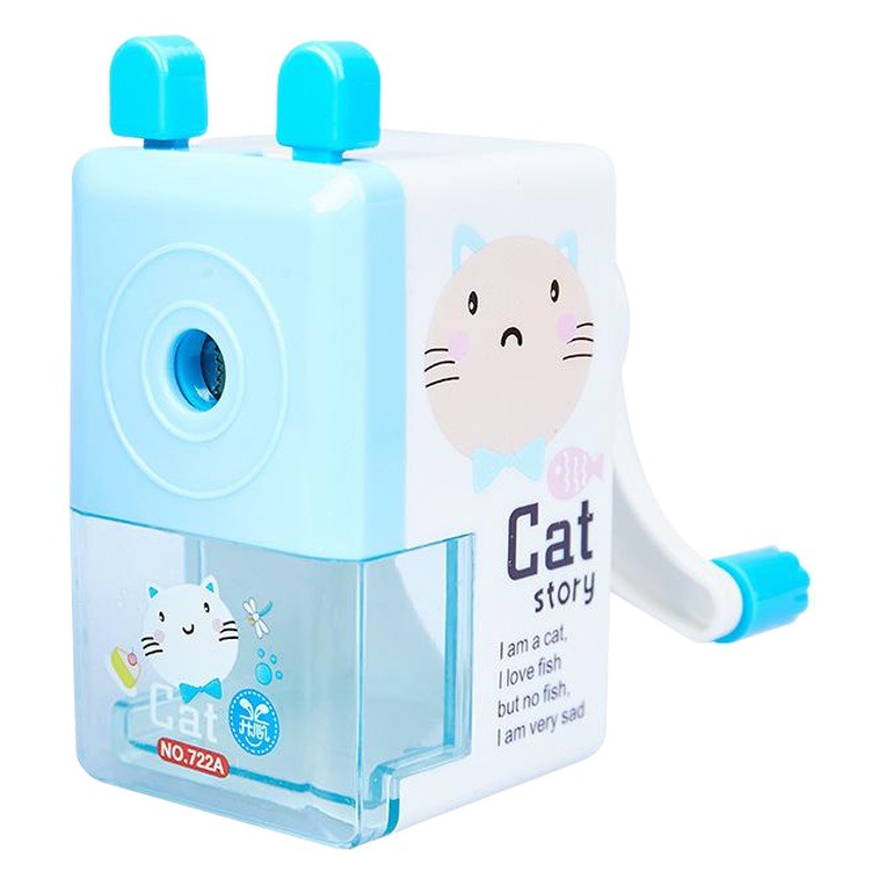 Pequeño sacapuntas cuadrado de lápiz de aprendizaje creativo papelería sacapuntas Sacapuntas de lápiz para niños Sacapuntas de lápiz de dibujos animados Sacapuntas de lápiz de mano