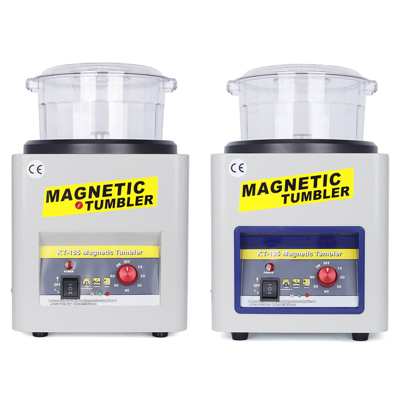 Kt185 Magnetic Polishing Machine, Magnetic Grinding Machine for Metal Deburring, Chamfering, Polishing, Jewelry Polishing Equipment