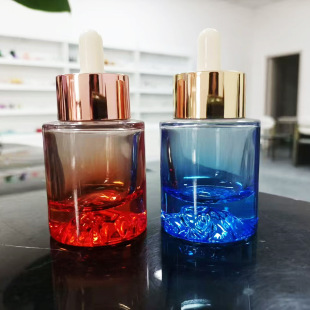 in stock 30ml Volcanitis Essence Oil Bottle Thick Bottom Glass Bottle Cream Bottle/High Grade Cosmetic Bottle