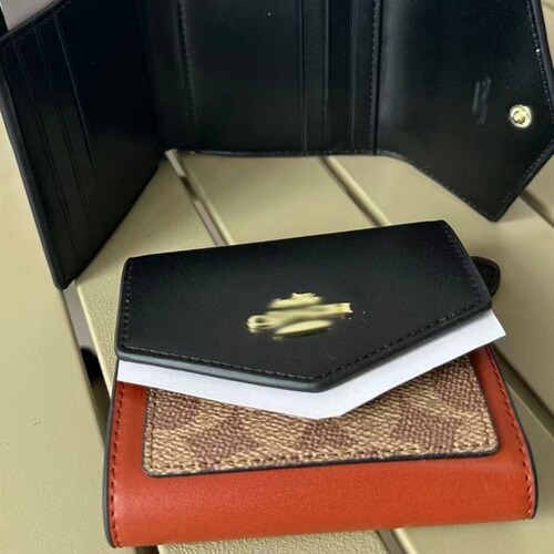 2024 New Unisex Stylish Simple Multifunction Envelope Card Case Tri-fold Short Wallet Gift Box