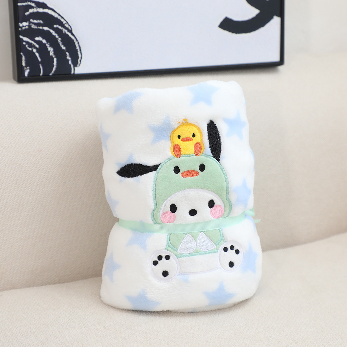 Caricatura de dibujos animados para perros, mantas de almuerzo, mantas de oficina, mantas de aire acondicionado, mantas de mano, sofá, mantas pequeñas