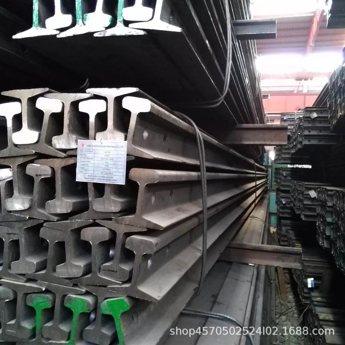 轨道钢现货经销商18kg 24kg轻轨重庆南充Q235B航车轨道批发