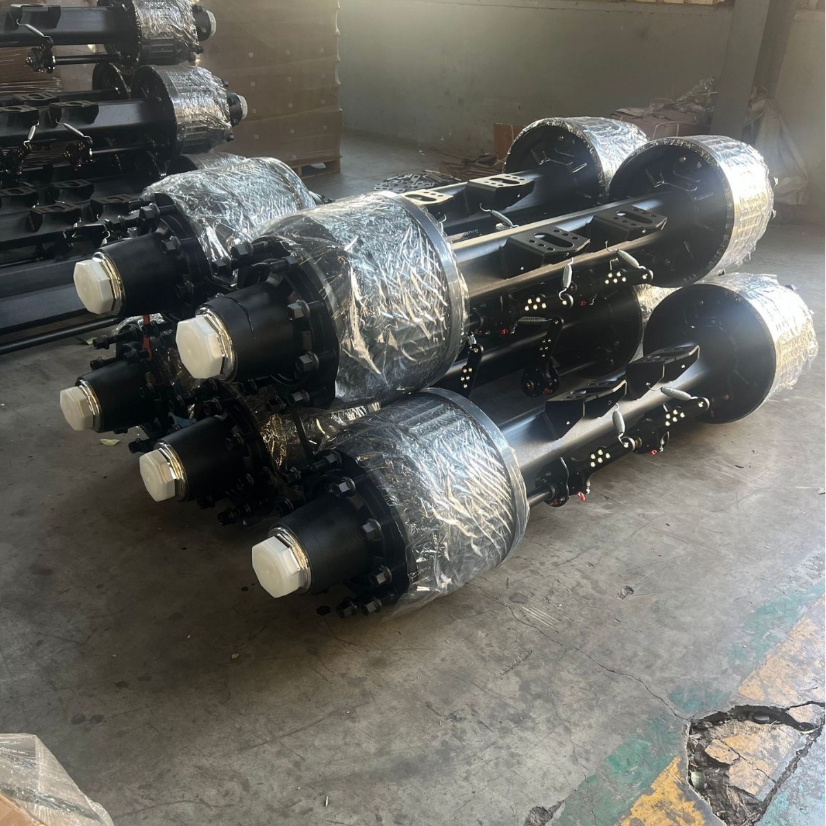 Cross-Border Sales Semi-Trailer Axle Assembly German Axle 12T14T Trailer Axle Truck Axle Assembly