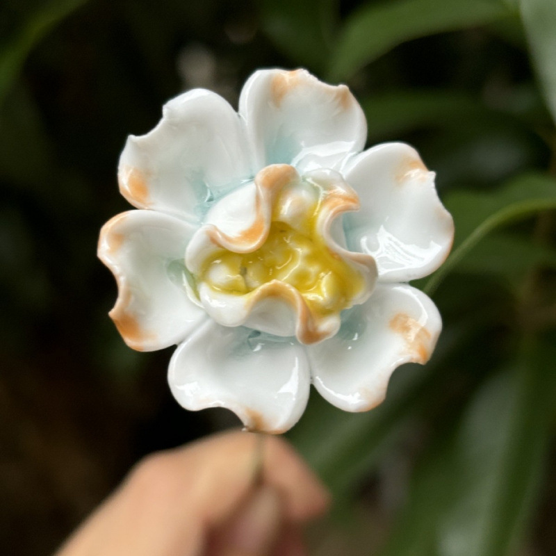 景德镇高温手工陶瓷花朵批发花瓶装饰花束送女友礼物|undefined