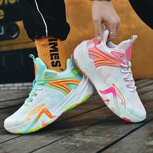 Spring Basketball Shoes Men's and Women's Non-slip Wear-resistant Shock-absorbing Practical Lightweight Soft Bottom Mesh Breathable Student sneaker War Boots