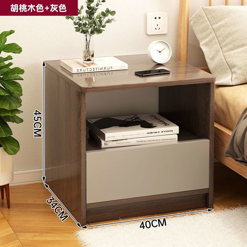 Mesa de cabezal de cama moderna simple dormitorio simple hotel especial pequeño estante junto a la cama armario de almacenamiento casero armario de almacenamiento