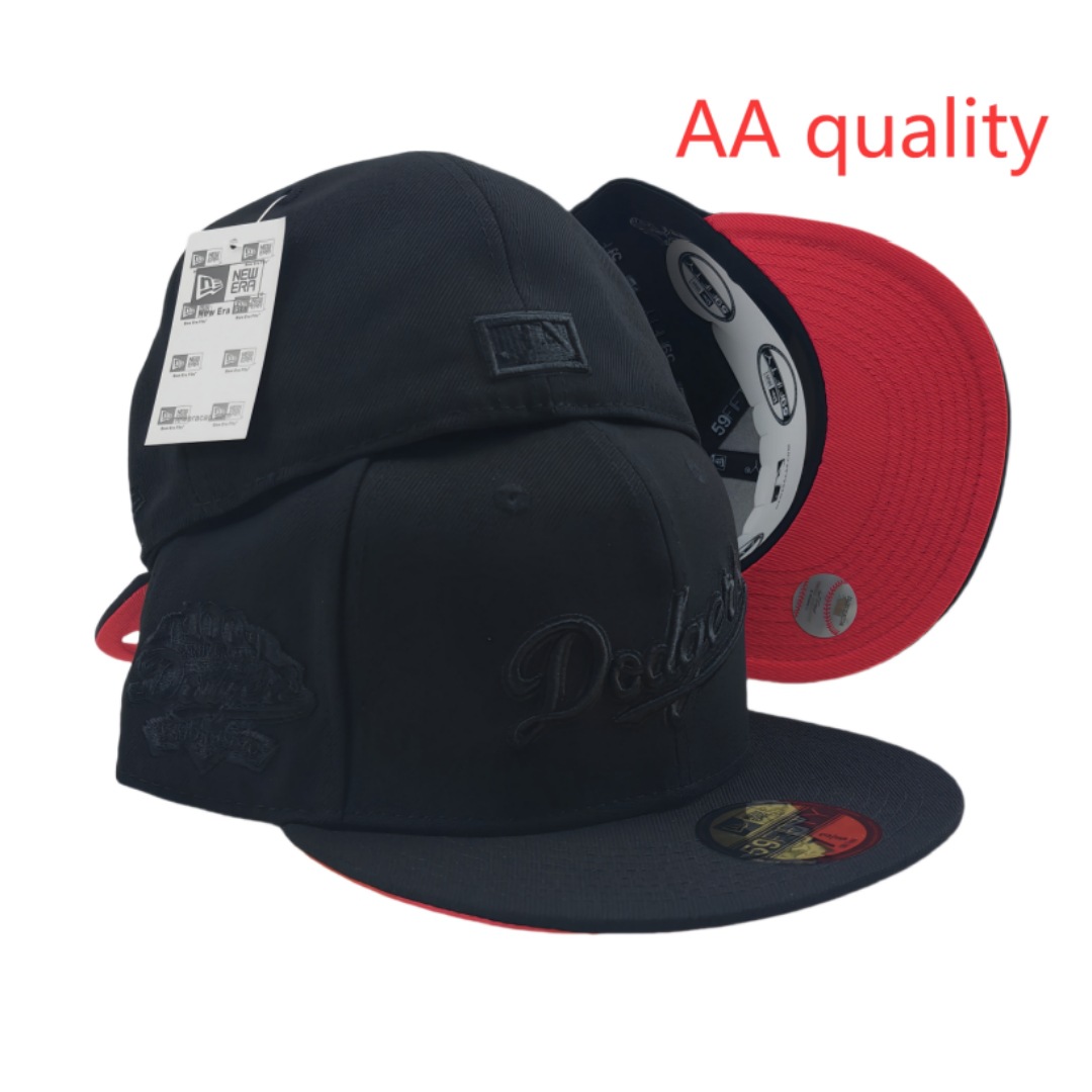 2025 nueva venta caliente exportación transfronteriza MLB gorra de béisbol AA patrón ala plana tamaño de moda sombrero de ala plana