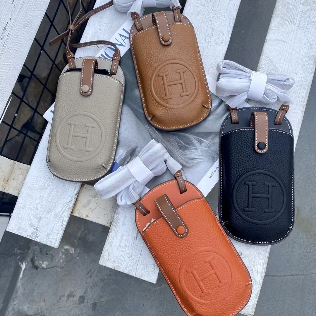 Japanese and Korean new mobile phone bag women's cross-body mini small bag genuine leather first layer cowhide niche versatile simple small shoulder bag