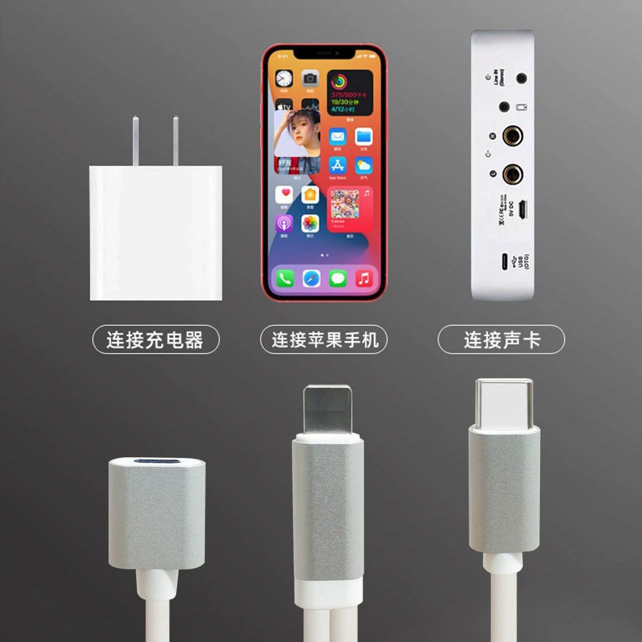 Apple, совместимый с мобильным телефоном адаптер-кабель, зарядный кабель 2 в 1