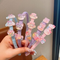 儿童新款带齿子发箍小女孩碎发神器头箍可爱不伤发饰女童刘海发箍