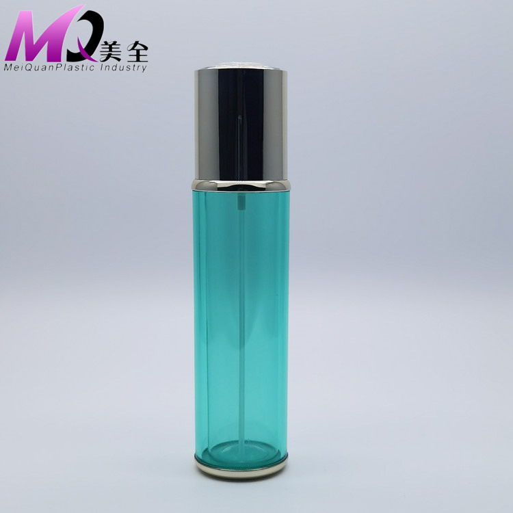 亚克力双层透明喷雾瓶圆钻盖瓶绿色水乳瓶120ml100ml80ml60ml30ml