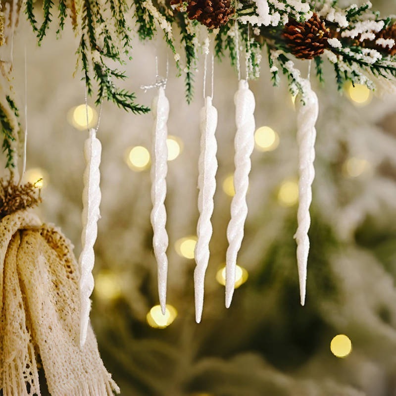 起爆金5cm 7cm 10cmクリスマスツリー藤条クリスマス雪花雰囲気装飾ストラップクロスボーダー工場直販|undefined
