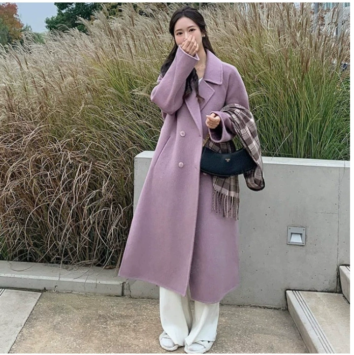 Деми-сезона Woolen Coat с утеплением из пуха для подростков, стиль высокого качества, несколько цветов и размеров