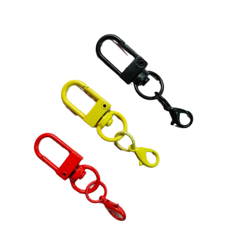 カラフルな回転ドアバックルメタルロブスタークラスプキーホルダーキャンディーカラー犬バックル diy ジュエリーアクセサリー人形バッグペンダント|undefined