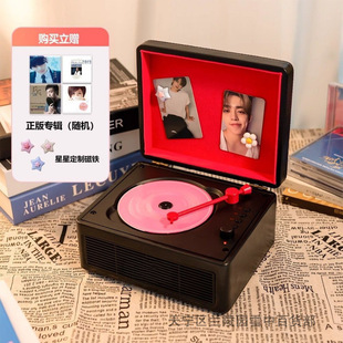 new WhatPlusC300 retro cd player high sound quality bluetooth speaker music cd album all-in-one player