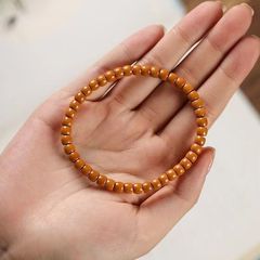 ワイルドオリーブ核チップブレスレットストレートカットバレルビーズクルミオリジナルシードシングルサークルブレスレット男性仏ビーズ女性ブレスレット