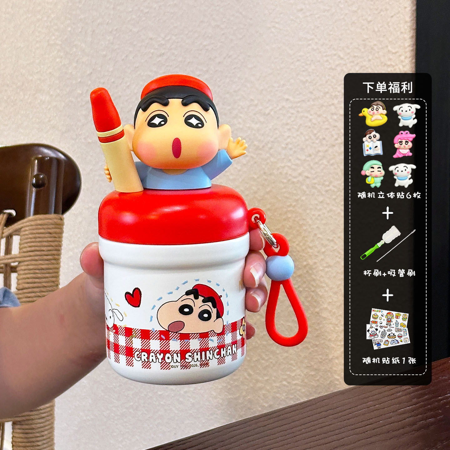Crayón pequeño nuevo mini taza de agua para niños niñas de alto valor facial hermosa taza de agua portátil compacta nueva taza de estudiantes