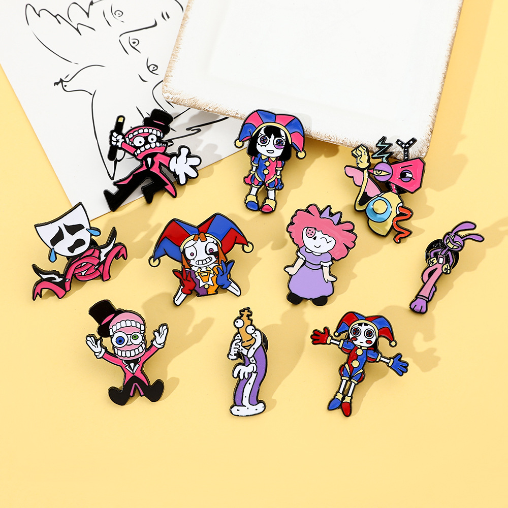Cartoon Character Pattern Cute Pin Cartoon Character Alloy Plating Unisex Brooches