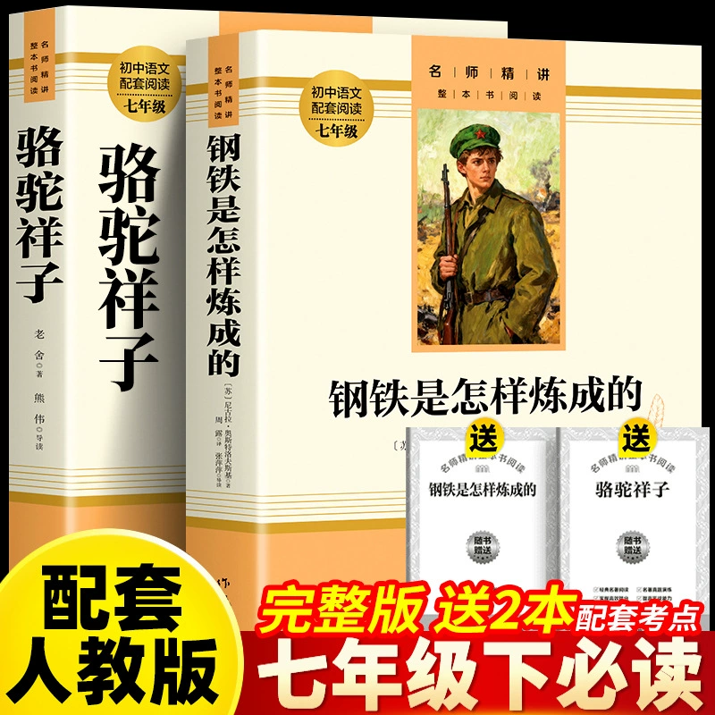 Ц camel Xiangzi и Как сталь закалялась - Том 2, обязательно к прочтению для семиклассников, внеурочная книга для учеников средней школы, оригинал для первой ступени старшей школы