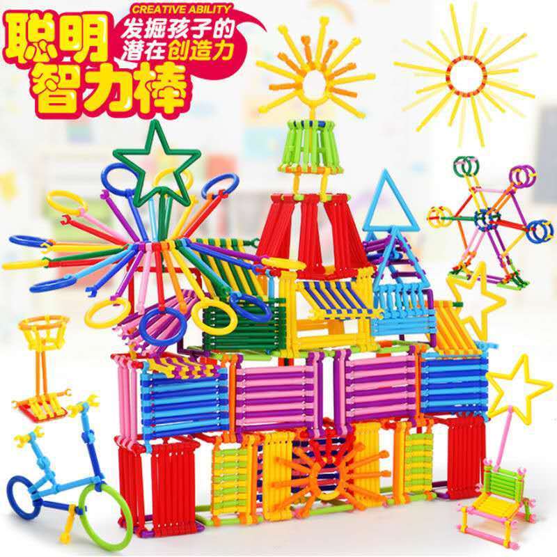 子供の聡明なマジックスティックの積み木の組み合わせはおもちゃの3-6歳の男の子の女の子の益智を組み合わせて誕生日プレゼントを開発します。|undefined