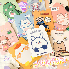 Cartoon creative notebook girl portable reward gifts stationery student notepad children's cute pen