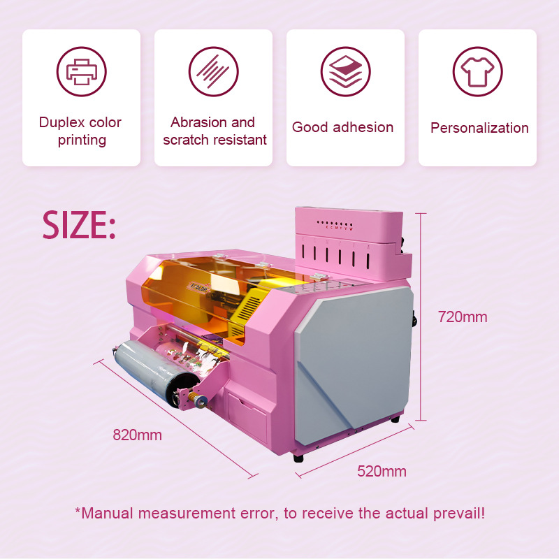 Impresora UV 3D de etiqueta gruesa pequeña máquina de bobina de cristal de color pegatinas de etiqueta impresora UV automática de impresión en caliente