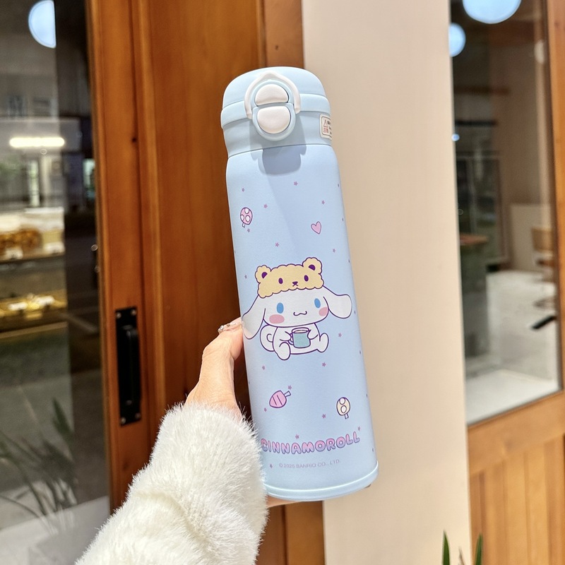 蜡笔小新保温杯带吸管直饮双饮喝水杯子男孩女孩学生上学保温水杯|undefined