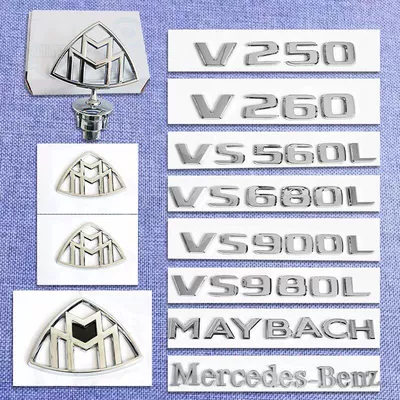 Car logo, rear emblem, VS680 lettering, and
