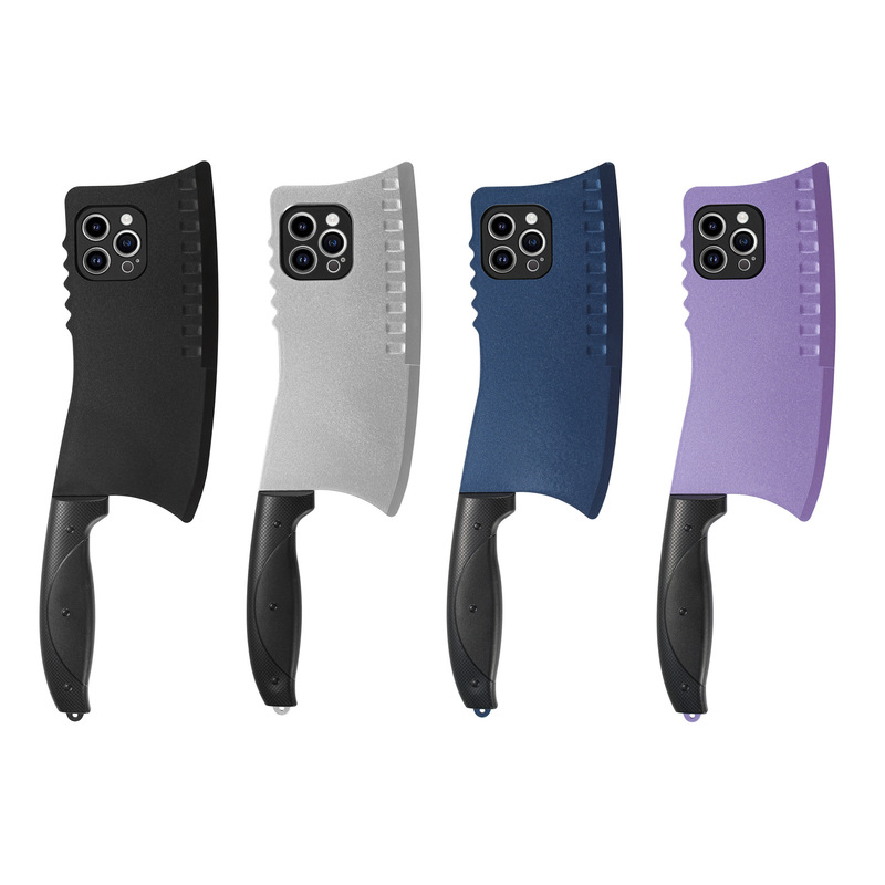 Purple Kitchen Knife Mobile Phone Soft Case Suitable for Iphone17Promax Wholesale Apple 16/15 Personalized Creative 6g