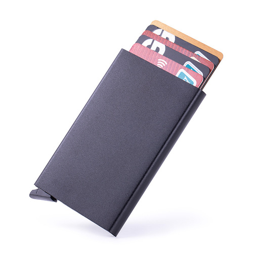 Aluminum alloy card box, RFID anti-theft card box, business card box, six colors X-1 bank card box