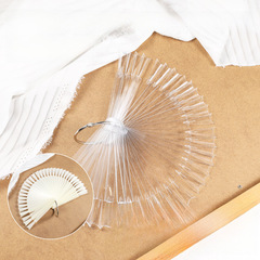 跨境專供美甲甲片色卡 扇形太陽花圓盤竹節色卡批發 美甲練習色卡