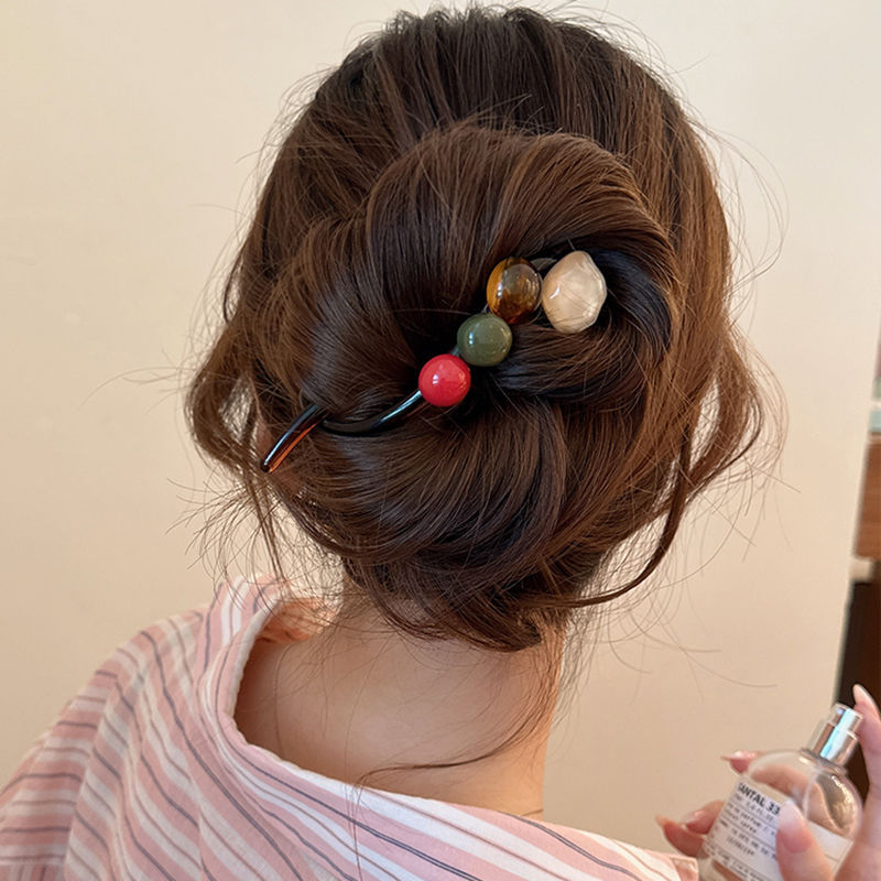 Temperamento coreano de alta gama gelatina pudín torsión clip cabello de alta calidad un clip de estilo estilo estilo de cabello