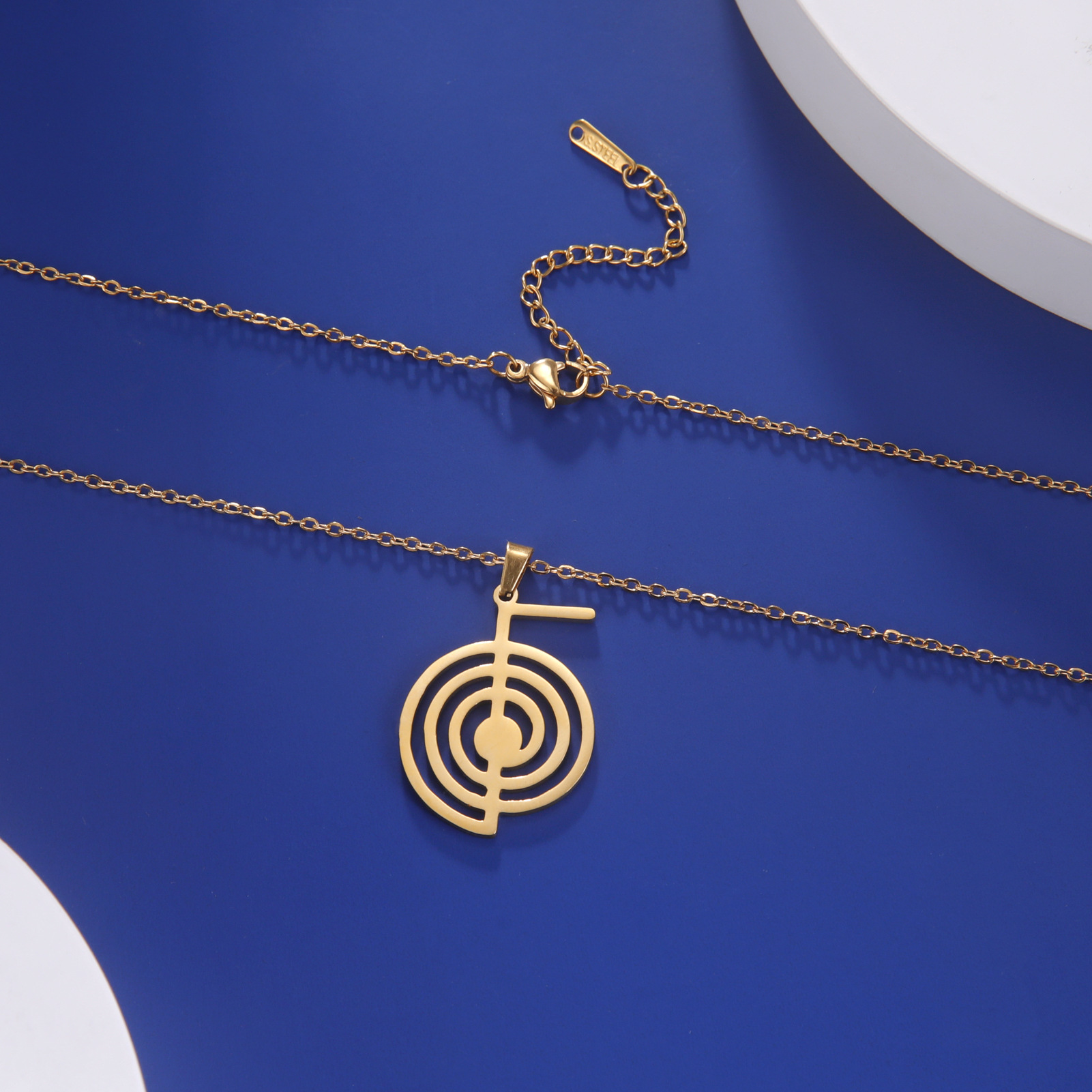 Geometric Spiral Pendant 8