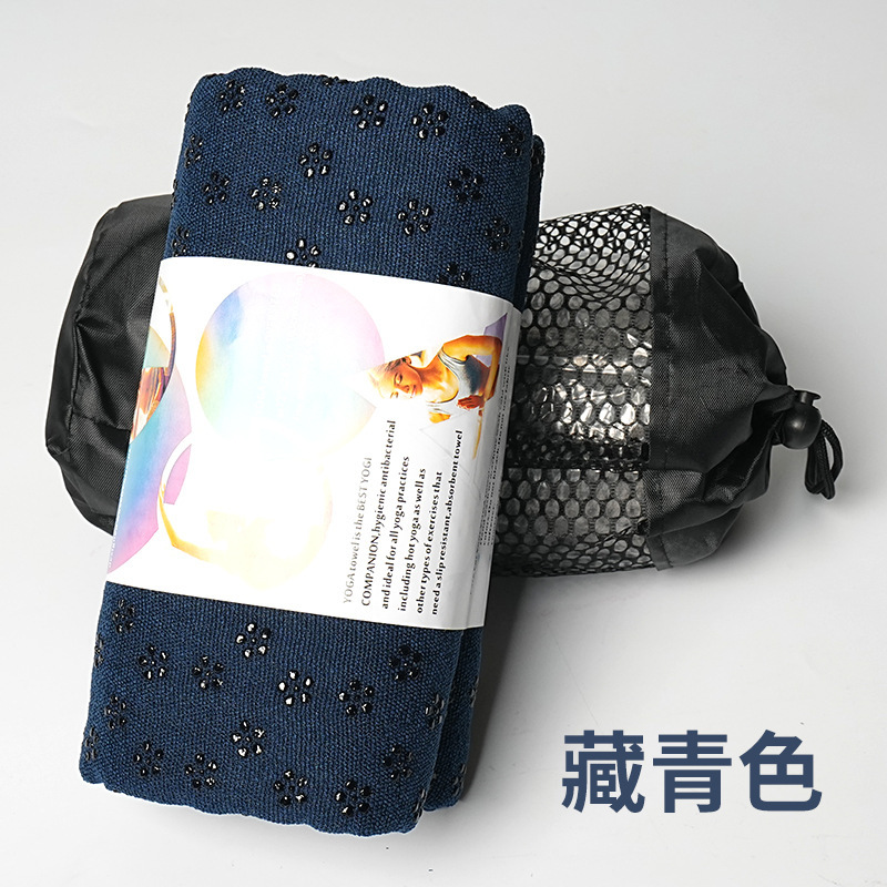新品热销183*63cm瑜伽垫铺巾健身布垫梅花点防滑毯超细纤维瑜珈巾|undefined