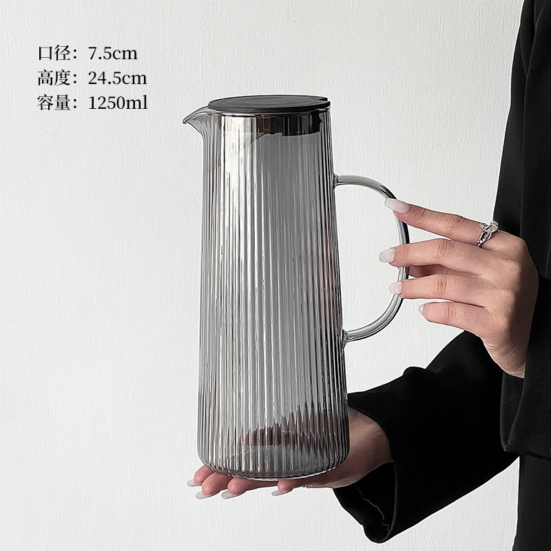 tetera de refrigeración de alta calidad tetera de vidrio resistente a altas temperaturas tetera de té de gran capacidad tetera de té de frutas doméstica tetera de jugo de frutas