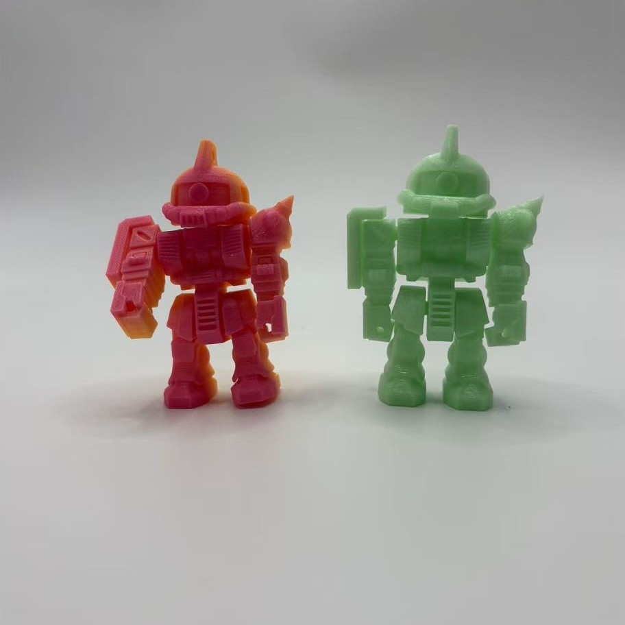 3D Printed Robot Model Gundam Movable Joint Keychain Creative Customizable Color Toys Wholesale for Market Stalls
