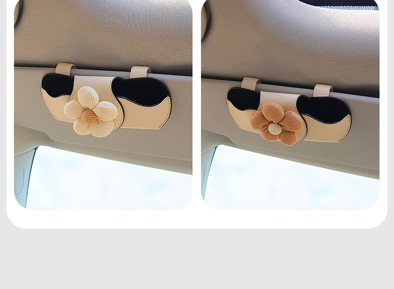 Car-Mounted Glasses Clip, Car Sun Visor Storage Gadget, Multifunctional Magnetic Sunglasses Holder for Car Interior, Car Storage Box