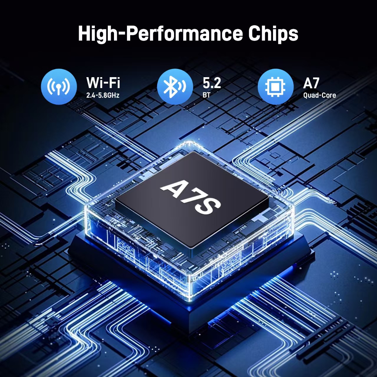 Cross-Border Original Car Wired to Wireless Carplay Android Auto Box Car Interconnect Smart Ai Box Adapter