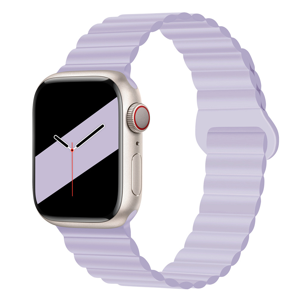 30g Weight Apple Smart Watch Magnetic Strap Classification Silica Gel Material Solid Color Pattern Casual, Fashion style Style Casual Fashion Style Solid Color Apple Smart Watch Magnetic Strap 66