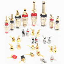 音箱功放接线盒喇叭接线柱端子插头插座接线盒柱音响HIFI连接端子