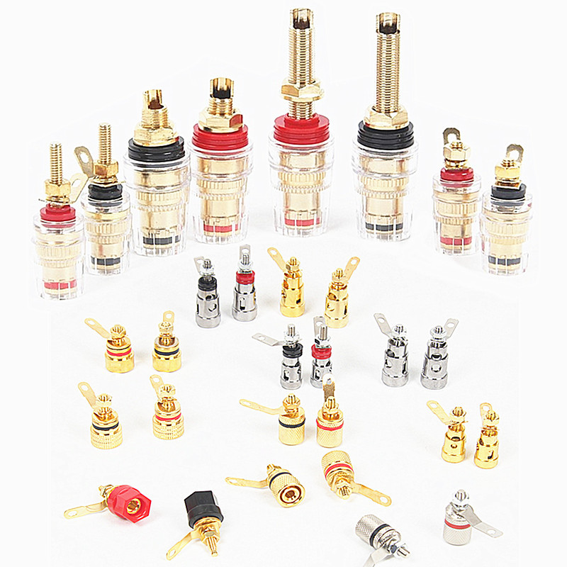 Speaker power amplifier junction box horn terminal plug socket junction box post audio HIFI connection terminal