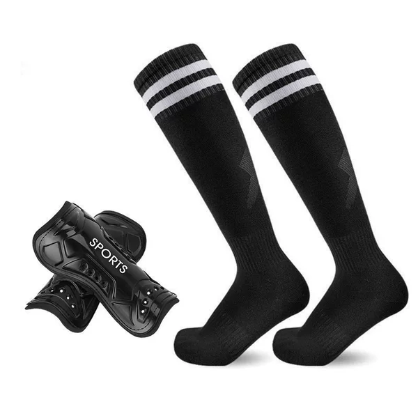 Amazon Soccer Shin Guards with Straps Cross-Border Trade Towel Bottom Football Socks
