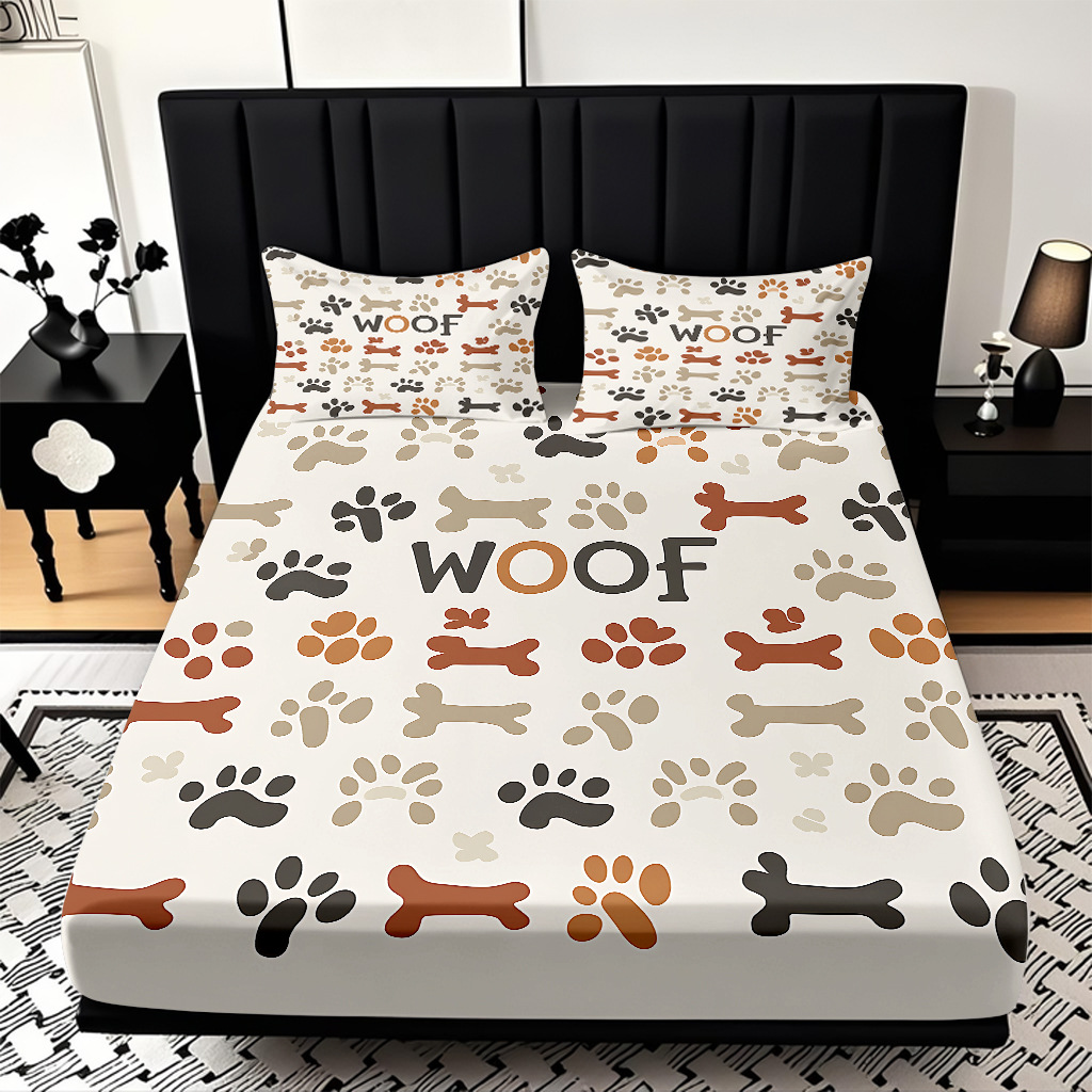 TEMU / JIT Transfronterizo para dibujos animados lindos cachorros cama de piel de cama de cama de cama de cama para diseñar