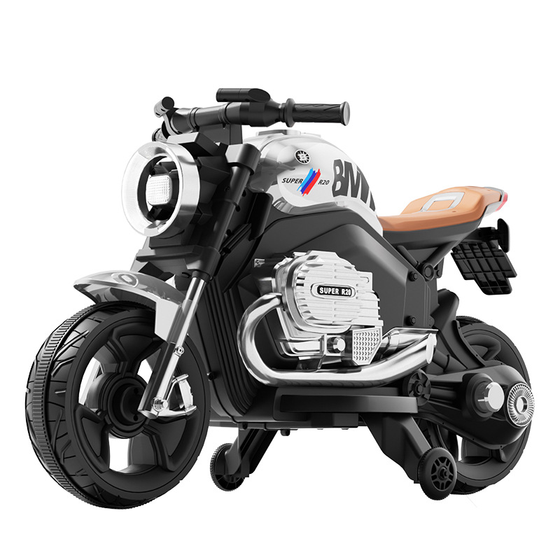 Niños motocicletas eléctricas triciclos niñas bebé coche de batería niños pueden montar coche de juguete recargable