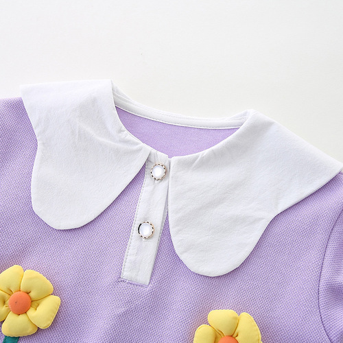 Baby clothes 2024 toddler autumn casual two-piece set fashionable and trendy baby girl top and pants set 3010